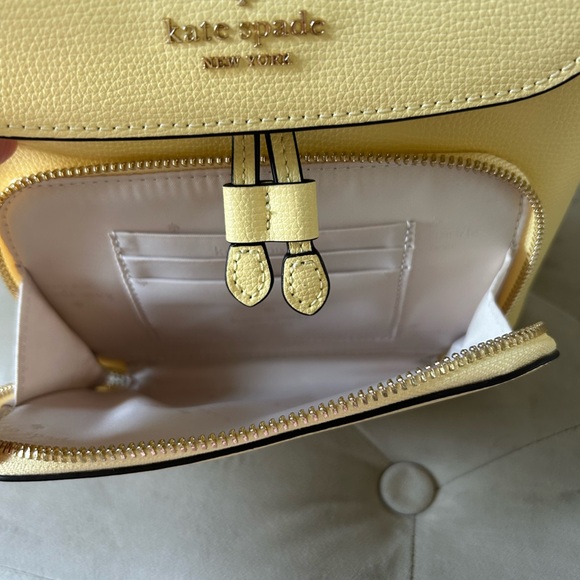 Kate Spade Kristi Flap Backpack & Madison Slim Card Holder Butter - Picture 8 of 11